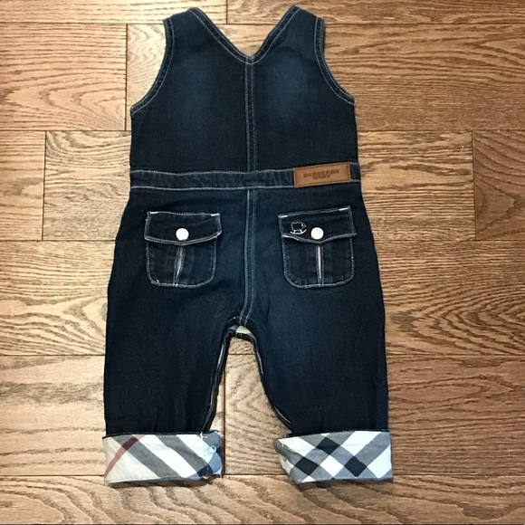 burberry baby overalls